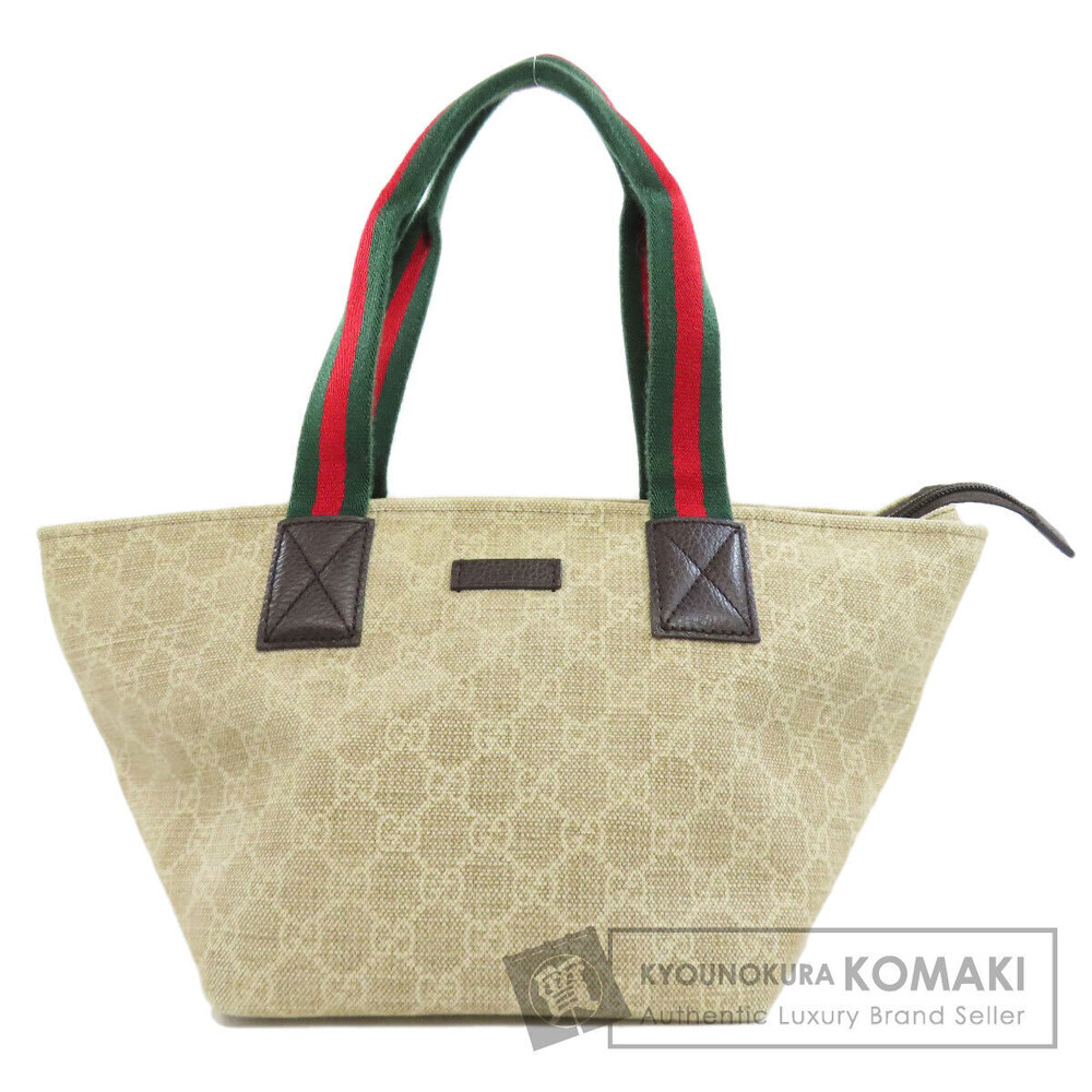 Gucci GG Sherry Handbag Canvas Beige Tan